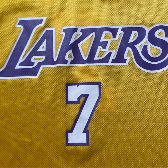 Vintage 90s Champion NBA Los Angeles Lakers Jersey 7 Isaiah Rider Size 48 Men XL - Picture 5 of 11